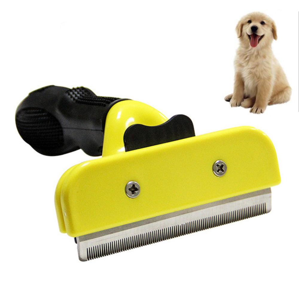 Pet Dog Comb Stainless Steel For Fur Cleaning Hair Removal Brush Cat Grooming Combs Tool Soft Handle Pets Supplier Accessories