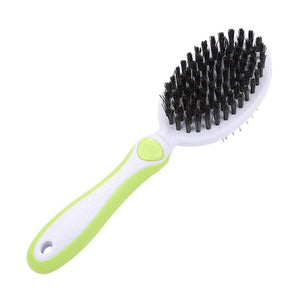Pet Double Sided Bath Brush Dog Cat Hair Massage Handle Comb Dog Grooming Pet Hair Cleaning Pet Cat Dogs Comb